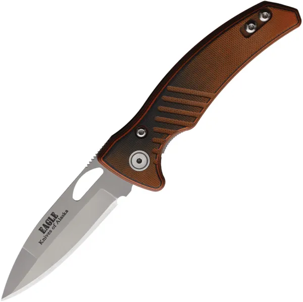 Knives Of Alaska Eagle Linerlock Black-Org G10 KOA00793FG