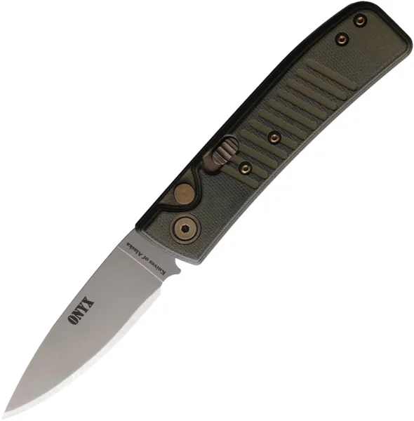 Knives Of Alaska Auto Onyx Button Lock OD-Blk KOA00945FG