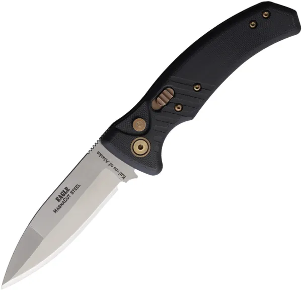 Knives Of Alaska Auto Eagle Button Lock Blk KOA00957FG