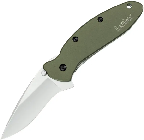 Kershaw Scallion Linerlock A-O Green knives KS1620OL