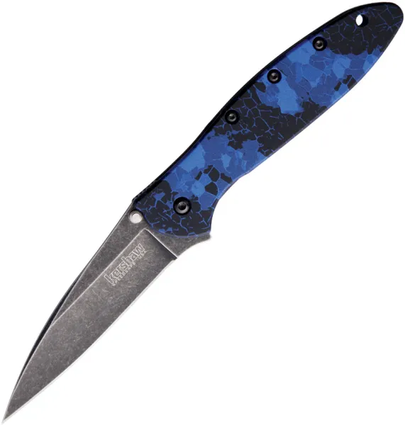 Kershaw Leek A-O Digital Blue BW knives KS1660DBLU