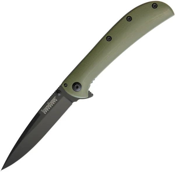 Kershaw AM-3 Framelock A-O Green knives KS2335GRNBLK