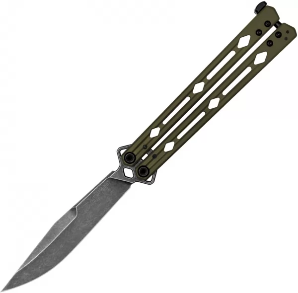 Kershaw Lucha Butterfly Knife OD knives KS5150ODBW