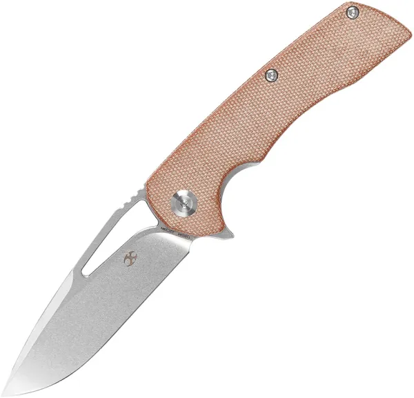 Kansept Knives Kryo Framelock Brown Micarta KT1001M4