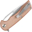 Kansept Knives Kryo Framelock Brown Micarta KT1001M4