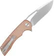 Kansept Knives Kryo Framelock Brown Micarta KT1001M4
