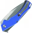 Kansept Knives Hellx Framelock D2 Blue KT1008A3