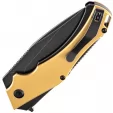 Kansept Knives Hellx Framelock D2 Brass KT1008B2