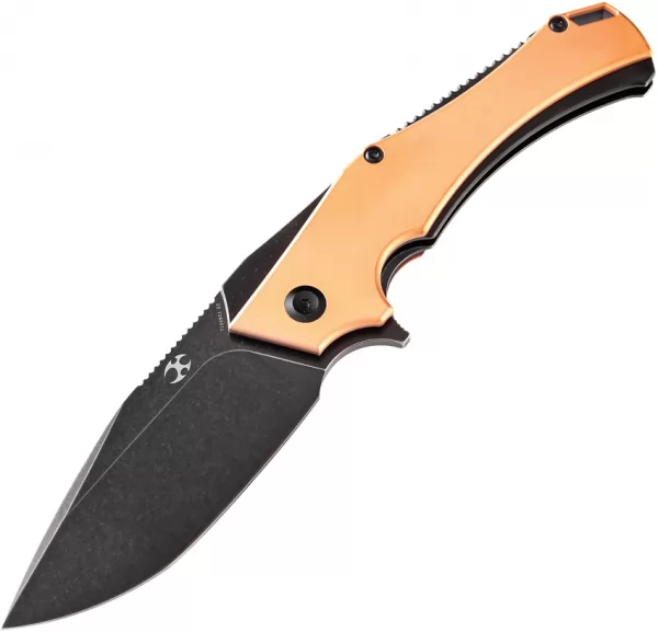 Kansept Knives Hellx Framelock D2 Copper KT1008C1