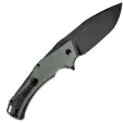Kansept Knives Hellx Framelock D2 Grn Mic KT1008F1