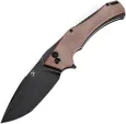 Kansept Knives Hellx Framelock D2 Brn Mic - KT1008F2