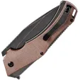 Kansept Knives Hellx Framelock D2 Brn Mic KT1008F2