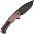 Kansept Knives Hellx Framelock D2 Brn Mic KT1008F2