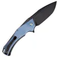 Kansept Knives Hellx Framelock D2 Blue Mic KT1008F3