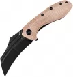 Kansept Knives KTC3 Linerlock Brown Micarta - KT1031B2