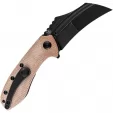 Kansept Knives KTC3 Linerlock Brown Micarta KT1031B2