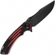 Kansept Knives Pretatout Linerlock Black-Red KT1032A1