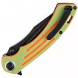 Kansept Knives Pretatout Linerlock Green-Org KT1032T2