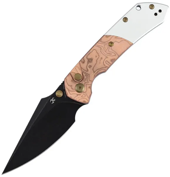Kansept Knives Fenrir Button Lock Copper Foil KT1034B2