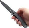 Kansept Knives Qilin Linerlock Black Micarta KT1047A1