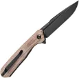 Kansept Knives Qilin Linerlock Brown Mic KT1047A3