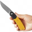 Kansept Knives Reverie Linerlock Yellow G10 KT2025B7