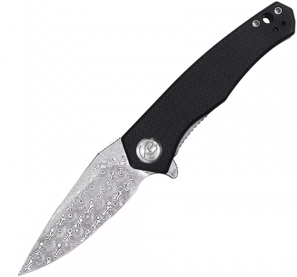 Kubey Cadmus Linerlock Damascus KUB055E