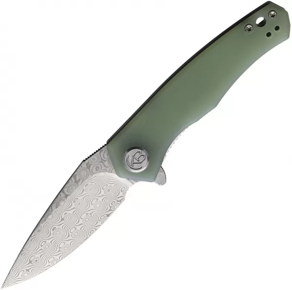 Kubey Cadmus Linerlock Damascus KUB055F