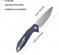 Kubey Nova Linerlock Blue-Blk KUB117J