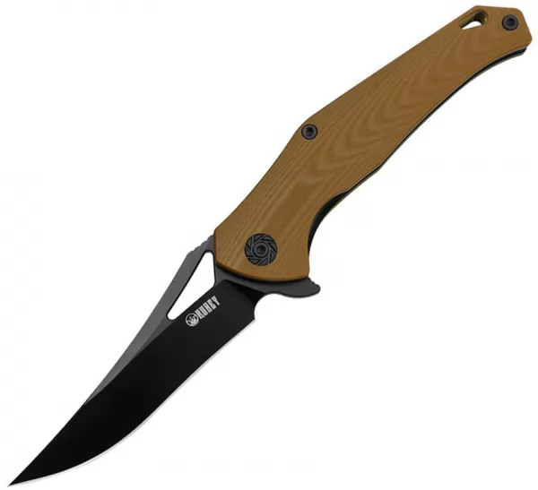 Kubey Trailing Point Linerlock Tan KUB1512