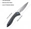 Kubey Veloce Framelock Flame Ti KUB171I