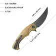 Kubey Scimitar Linerlock Ultem KUB173B