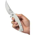 Kubey Scimitar Linerlock White KUB173C