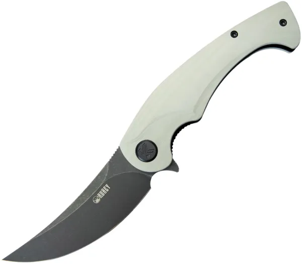 Kubey Scimitar Linerlock White KUB173D