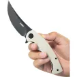 Kubey Scimitar Linerlock White KUB173D