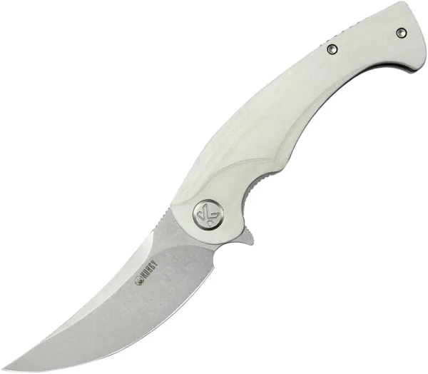 Kubey Scimitar Linerlock White KUB173I