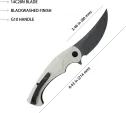 Kubey Scimitar Linerlock White KUB173J