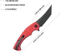 Kubey Scimitar Linerlock Tanto Red KUB175F