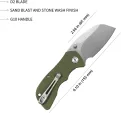 Kubey Karaji Linerlock Sheepfoot OD KUB180D