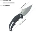 Kubey Ceto Camp Linerlock Black KUB181A