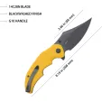 Kubey Ceto Camp Linerlock Yellow KUB181G