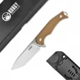 Kubey Fixed Blade Brown KUB184B