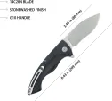 Kubey Timberwolf Linerlock Black KUB208D