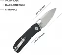 Kubey Hyde Linerlock Black KUB2104A