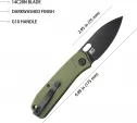 Kubey Hyde Linerlock OD Black KUB2104B