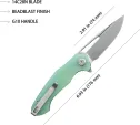 Kubey Dugu Linerlock Jade G10 KUB210I