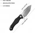 Kubey Golf EDC Fixed Blade Black KUB230C