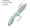 Kubey Noble Linerlock Jade SW KUB236M