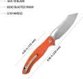 Kubey Drake Linerlock Orange G10 KUB239G