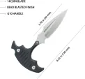 Kubey Medusa Push Dagger Black KUB242A